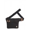 belt bag, flat banana, for travel in hemp and organic cotton