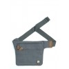 belt bag, flat banana, for travel in hemp and organic cotton